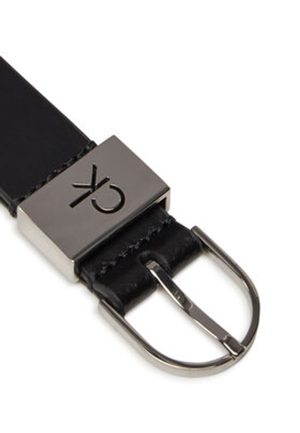 Calvin Klein Pasek Damski Ck Loop Rnd Buckle 2.5_Smooth K60K612936 Czarny. Kolor: czarny. Materiał: skóra