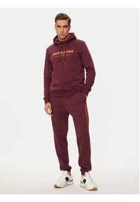 Jack & Jones - Jack&Jones Komplet dresowy Alvis 12267884 Bordowy Standard Fit. Kolor: czerwony. Materiał: bawełna, syntetyk #6