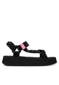 Tommy Jeans Sandały Tjw Eva Rope Sandal EN0EN02970 Czarny. Kolor: czarny. Materiał: materiał #1
