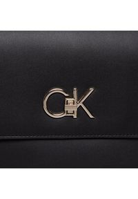 Calvin Klein Torebka Re-Lock Tote K60K609862 Czarny. Kolor: czarny. Materiał: skórzane #5