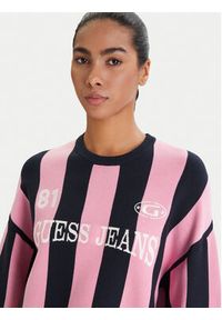 Guess Jeans Sweter W6RR17 Z3FC2 Kolorowy Regular Fit. Materiał: wiskoza. Wzór: kolorowy #2