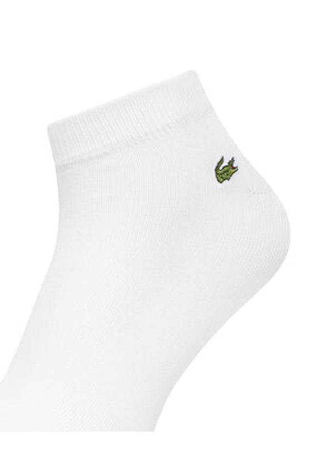 Lacoste Zestaw 3 par niskich skarpet unisex RA2917 Biały. Kolor: biały. Materiał: materiał, bawełna