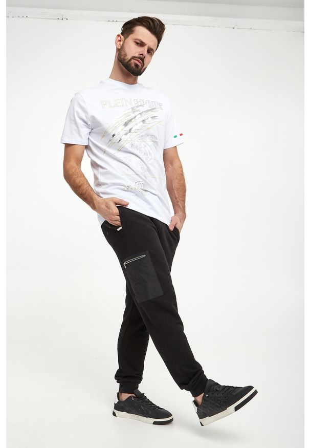 Plein Sport - T-shirt męski PLEIN SPORT. Styl: sportowy