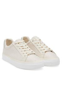 Calvin Klein Sneakersy Vulc Lace Up - Jacq HW0HW02412 Écru. Materiał: materiał #5