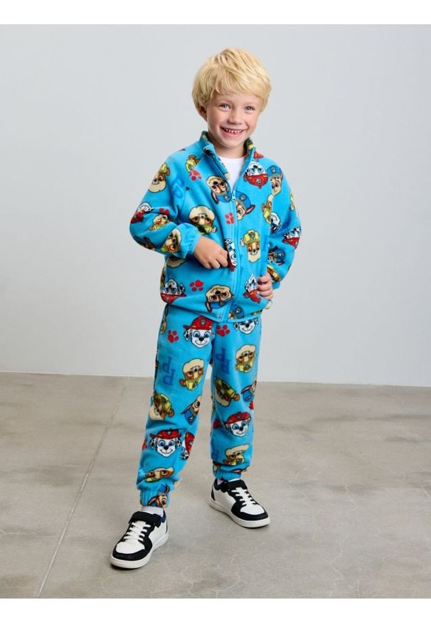 Sinsay - Polarowe spodnie Paw Patrol - beżowy. Kolor: beżowy. Materiał: polar