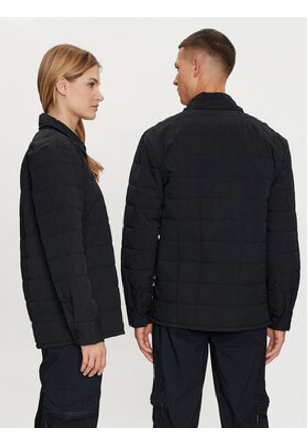 Rains Koszula Giron Liner Overshirt T1 19420 Czarny Regular Fit. Kolor: czarny. Materiał: syntetyk