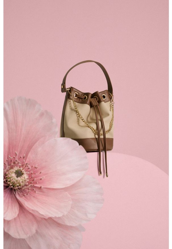 MOODO - Torebka beżowa. Kolor: beżowy