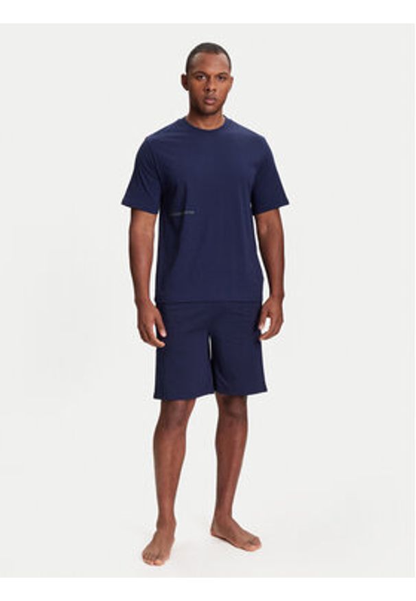 United Colors of Benetton - United Colors Of Benetton T-Shirt 30964M01W Granatowy Regular Fit. Kolor: niebieski. Materiał: bawełna