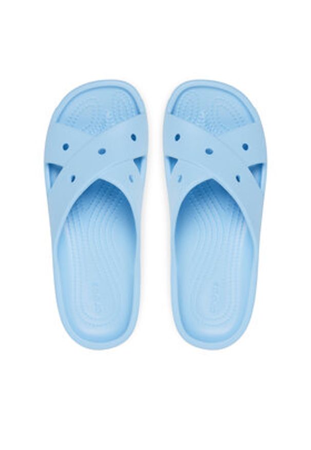 Crocs Klapki Classic Women's Cross Strap 210840 Niebieski. Kolor: niebieski