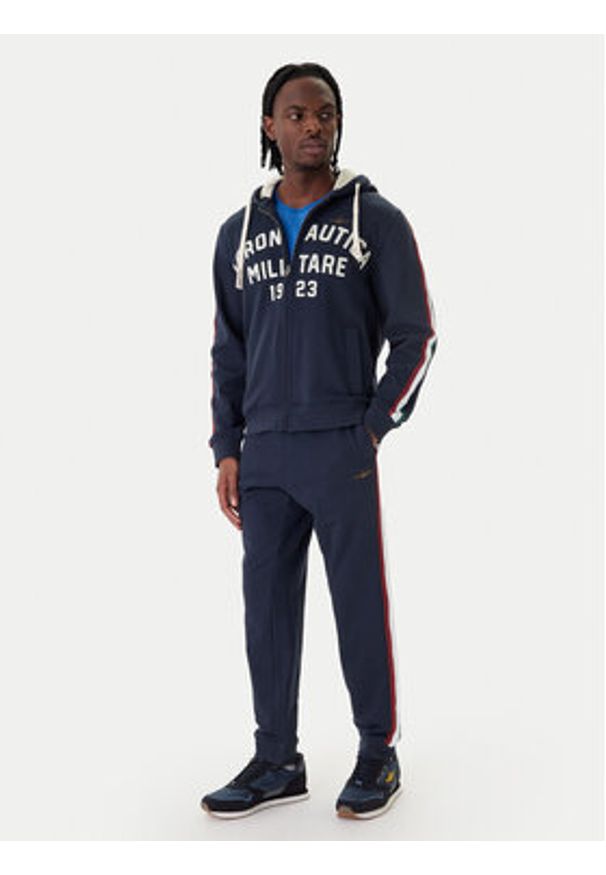 Aeronautica Militare Bluza 261FE2070UF00677 Granatowy Comfort Fit. Kolor: niebieski. Materiał: bawełna