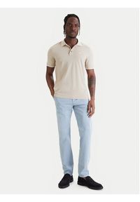 BOSS Chinosy 50510933 Błękitny Slim Fit. Kolor: niebieski. Materiał: bawełna #3