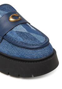 Coach Loafersy Leah CAR48 Niebieski. Kolor: niebieski. Materiał: materiał #4