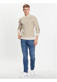 Blend Sweter 20715142 Beżowy Regular Fit. Kolor: beżowy. Materiał: bawełna