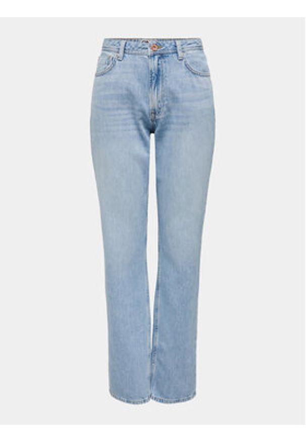 only - ONLY Jeansy Jaci 15296921 Niebieski Straight Fit. Kolor: niebieski