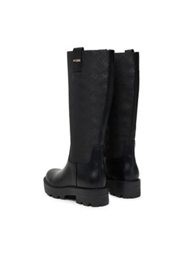 Guess Kozaki FLFYNN FAL11 Czarny. Kolor: czarny. Materiał: materiał