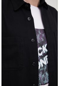 Premium by Jack&Jones koszula z domieszką lnu męska kolor czarny regular z kołnierzykiem klasycznym. Typ kołnierza: kołnierzyk klasyczny. Kolor: czarny. Materiał: len. Styl: klasyczny #2