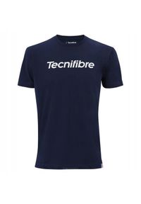 TECNIFIBRE - Koszulka tenisowa męska Tecnifibre Club Tee T-shirt. Kolor: niebieski. Długość rękawa: krótki rękaw. Długość: krótkie. Sport: tenis