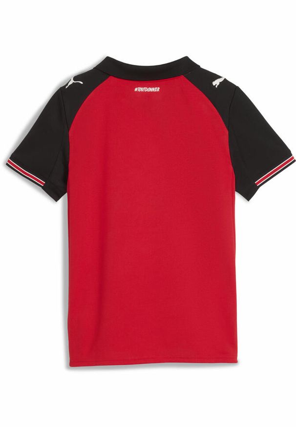 Puma - Młodzieżowa koszulka domowa Stade Rennais F.C. 25/26 PUMA Red Black. Kolor: czerwony, wielokolorowy, czarny