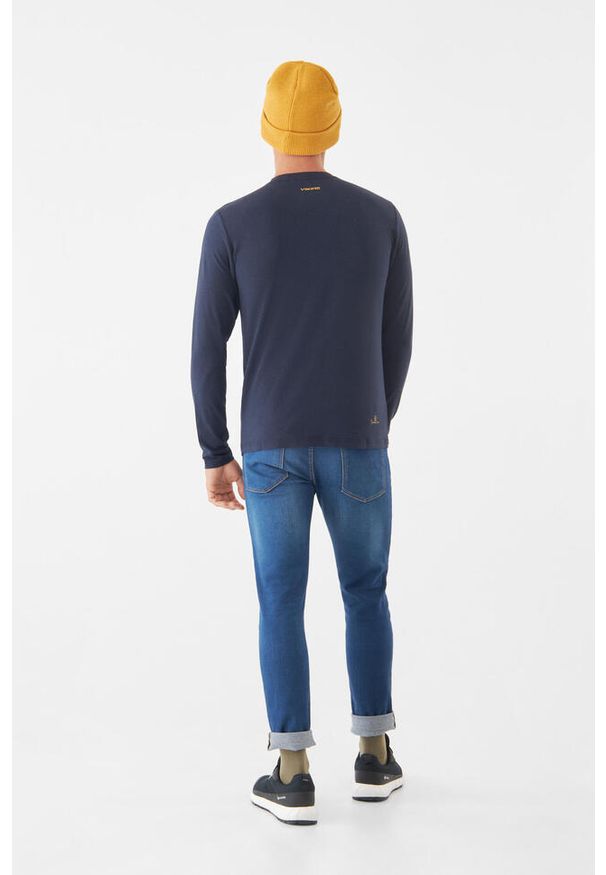 Viking - Longsleeve męski VIKING Escalante Man Bamboo. Kolor: niebieski. Długość rękawa: długi rękaw. Sport: turystyka piesza