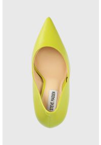 Steve Madden szpilki skórzane Vaze kolor zielony SM19000016. Kolor: zielony. Materiał: skóra. Obcas: na szpilce. Wysokość obcasa: średni #4