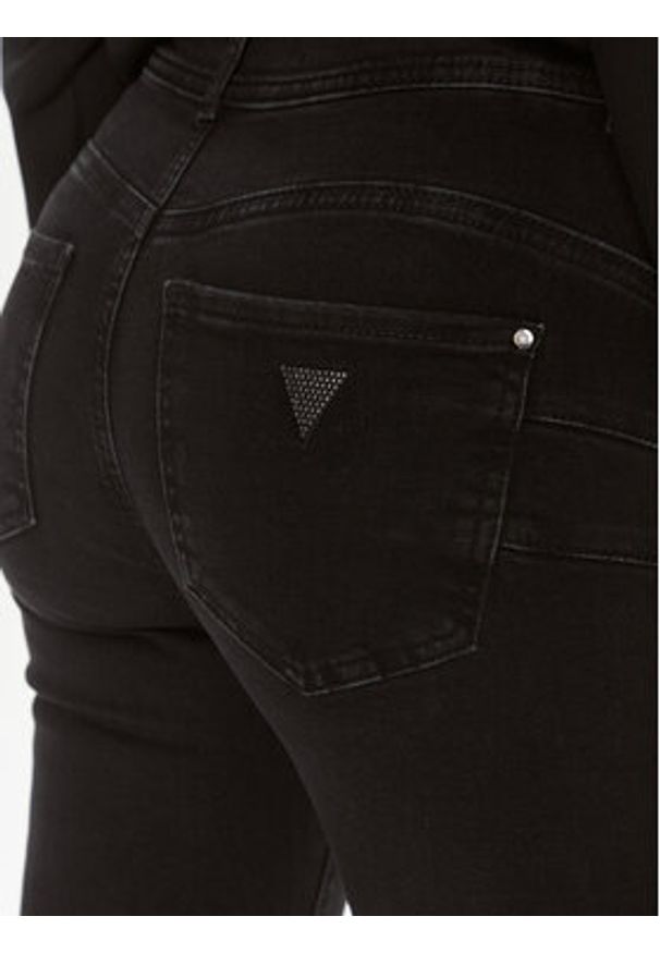 Guess Jeansy W4RA3 4D59I1 Czarny Skinny Fit. Kolor: czarny