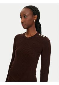 Pinko Sweter Costina 104020 A15S Brązowy Slim Fit. Kolor: brązowy. Materiał: syntetyk #4