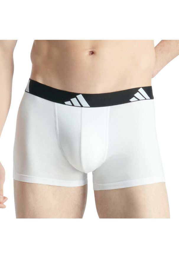 Adidas - Bokserki Active Flex Cotton 6 pak. Kolor: szary. Materiał: bawełna, elastan. Sport: fitness
