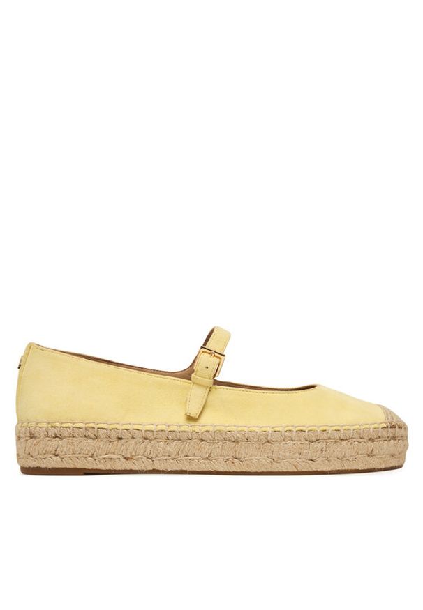 Lauren Ralph Lauren - LAUREN RALPH LAUREN Espadryle 802P06401005 Żółty. Kolor: żółty. Materiał: skóra, zamsz