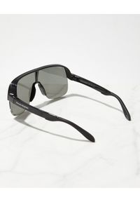 Alexander McQueen - ALEXANDER MCQUEEN - Czarne okulary przeciwsłoneczne. Kolor: czarny. Materiał: materiał. Wzór: aplikacja #6