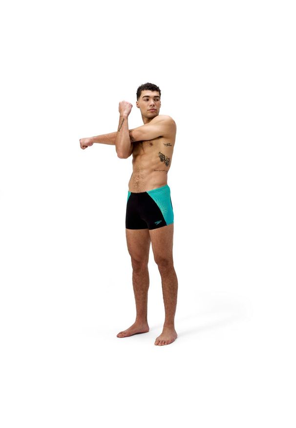 Spodenki kąpielowe męskie Speedo End+ Max Splice Asht. Kolor: czarny. Długość: krótkie