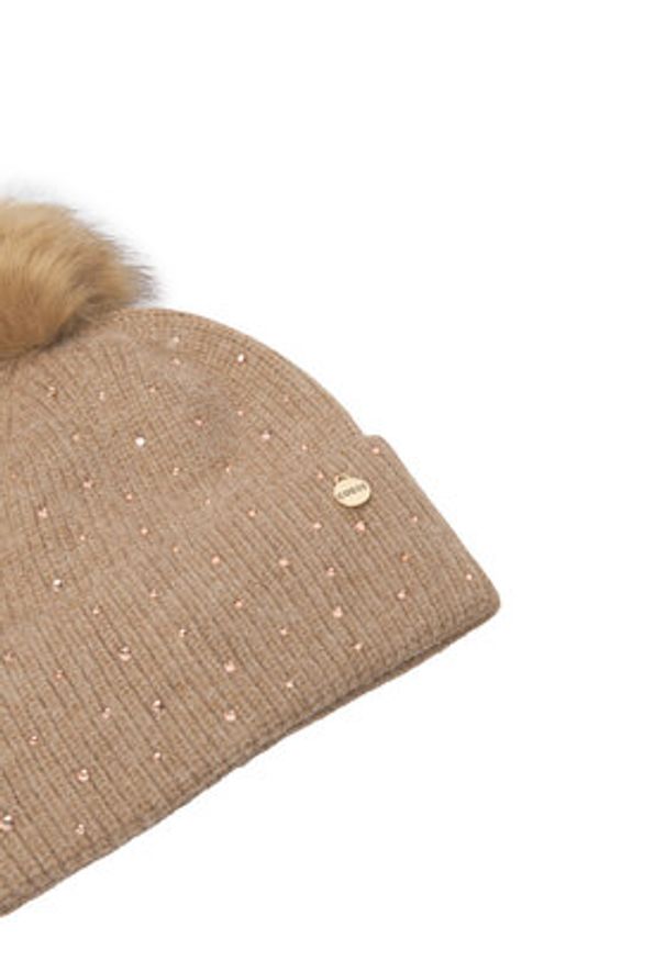 Guess Czapka AW5213 POL01 Beżowy. Kolor: beżowy. Materiał: akryl