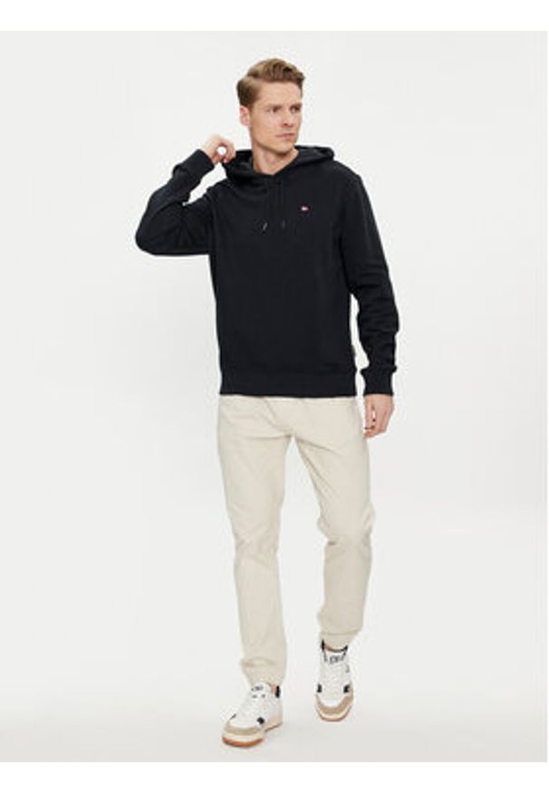 Napapijri Bluza Balis NP0A4H8A Czarny Regular Fit. Kolor: czarny. Materiał: bawełna