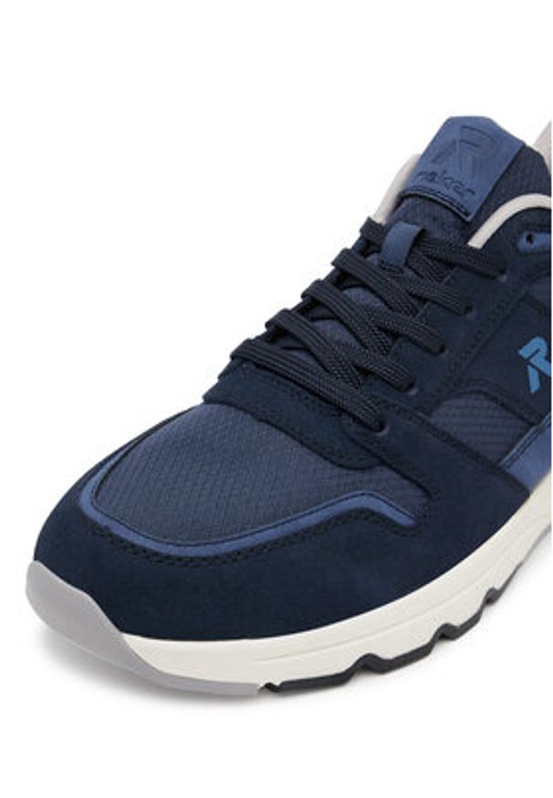 Rieker Revolution Lifestyle Sneakersy U0905-14 Granatowy. Kolor: niebieski. Materiał: skóra, zamsz