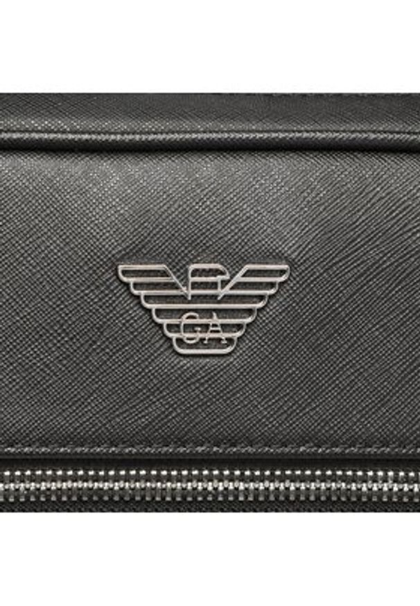 Emporio Armani Torba na laptopa Y4P119 Y138E 81072 Czarny. Kolor: czarny. Materiał: skóra