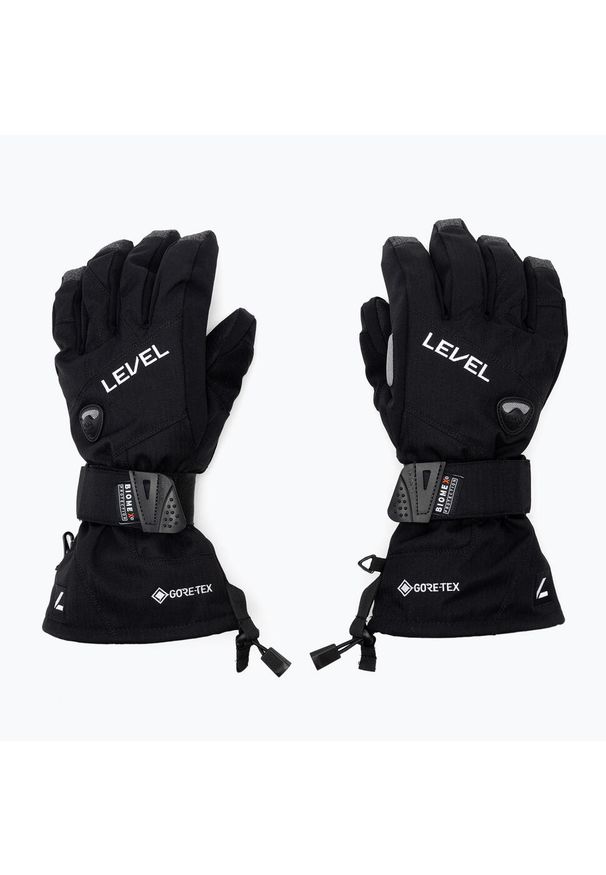 Rękawice snowboardowe męskie Level Half Pipe Gore Tex. Kolor: czarny. Technologia: Gore-Tex. Sezon: zima. Sport: snowboard