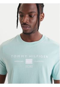 TOMMY HILFIGER - Tommy Hilfiger T-Shirt Brand Love MW0MW42365 Zielony Regular Fit. Kolor: zielony. Materiał: bawełna #2