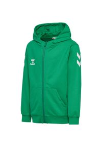 Dziecięca bluza z kapturem zapinana na zamek Hummel 2.0 Chevron. Typ kołnierza: kaptur. Kolor: zielony #1