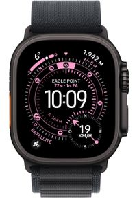 APPLE - Smartwatch Apple Watch Ultra 3 (GPS + Cellular) 49mm Black Titanium Case with Black Alpine Band, Medium. Rodzaj zegarka: smartwatch #1