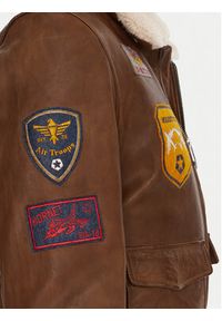 Milestone Kurtka skórzana MSMatti 531070 60400 Brązowy Regular Fit. Kolor: brązowy. Materiał: skóra #6