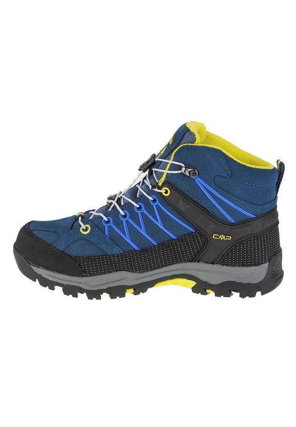 Buty trekkingowe dziewczęce, CMP Rigel Mid Kids. Kolor: czarny, wielokolorowy, niebieski