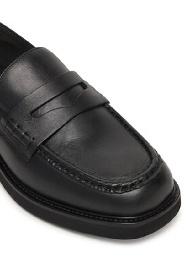 TOMMY HILFIGER - Tommy Hilfiger Loafersy Elettra Penny Leather FW0FW09360 Czarny. Kolor: czarny. Materiał: skóra