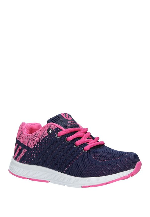 Casu - Granatowe buty sportowe sznurowane ze skórzaną wkładką casu f-726. Kolor: niebieski. Materiał: skóra