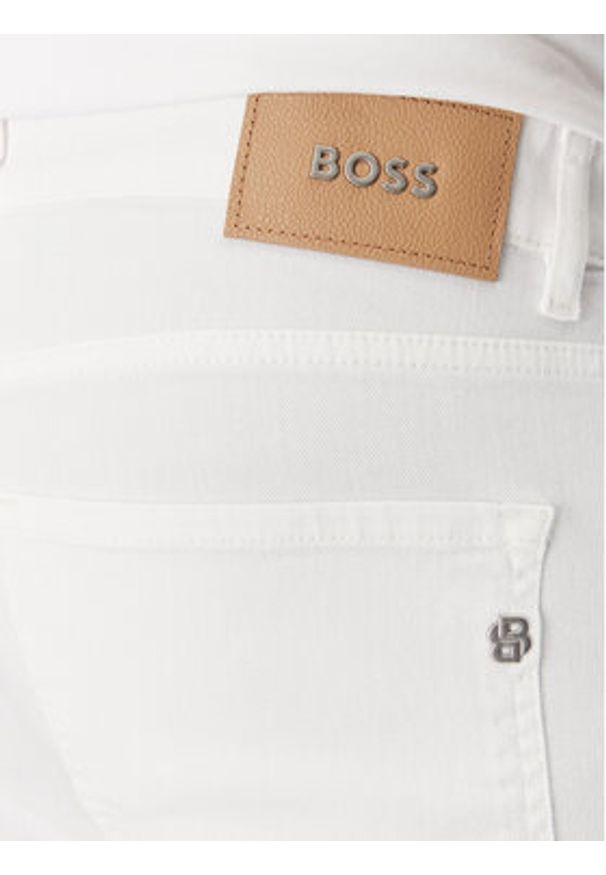 BOSS Jeansy H-Delaware 50540492 Biały Slim Fit. Kolor: biały