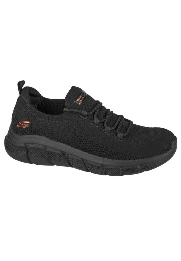 skechers - Buty do chodzenia sneakersy damskie Skechers Bobs Sport B Flex-Color Connect. Kolor: czarny. Materiał: guma, materiał, tkanina, syntetyk. Model: Skechers Sport. Sport: turystyka piesza