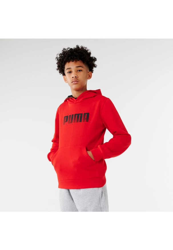 Bluza dziecięca Puma z kapturem. Typ kołnierza: kaptur. Materiał: poliester, bawełna, materiał