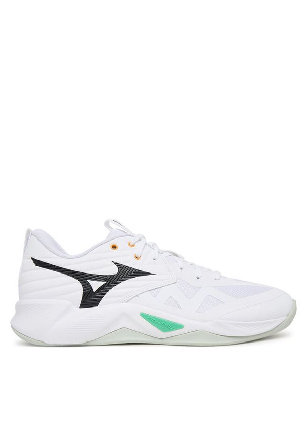 Buty halowe Mizuno. Kolor: biały. Model: Mizuno Wave