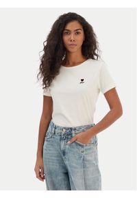 BOSS T-Shirt Elove 50556994 Beżowy Regular Fit. Kolor: beżowy. Materiał: bawełna #1