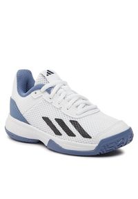Adidas - adidas Buty Courtflash Tennis Shoes IG9536 Biały. Kolor: biały. Materiał: materiał #3