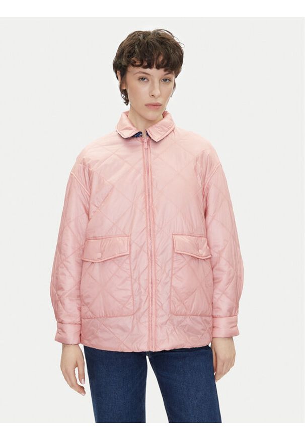 Pepe Jeans Kurtka przejściowa Fleur Daily PL402499 Kolorowy Oversize. Materiał: syntetyk. Wzór: kolorowy