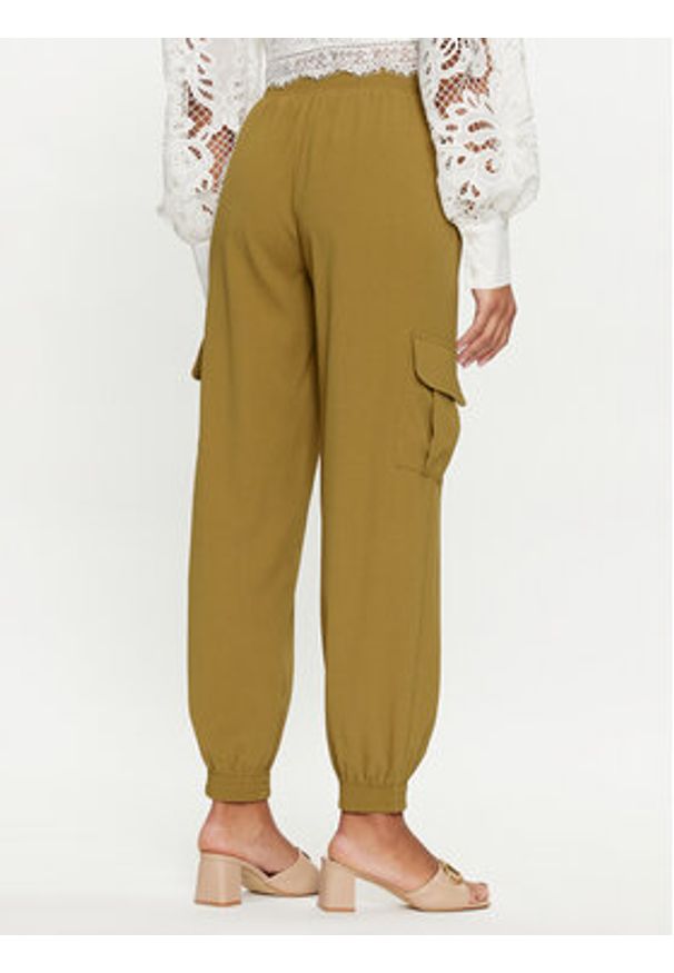Silvian Heach Spodnie cargo GPP24421PA Khaki Regular Fit. Kolor: brązowy. Materiał: syntetyk